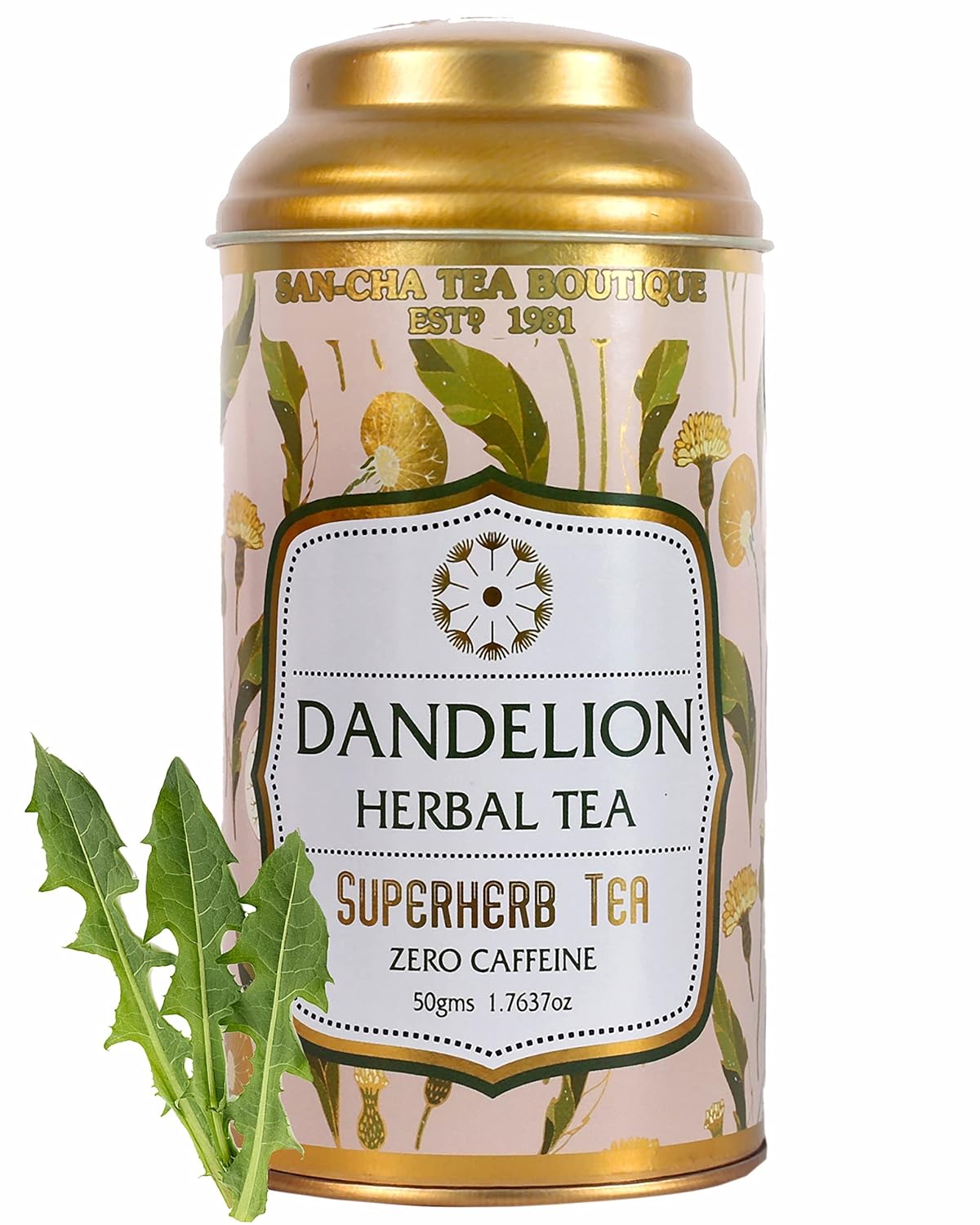 San-Cha Dandelion Herbal Tea - 50gm, 1.7 Ounce | Rich In Antioxidants, Super Herb Herbal Tea - Zero Caffeine, Environment Friendly
