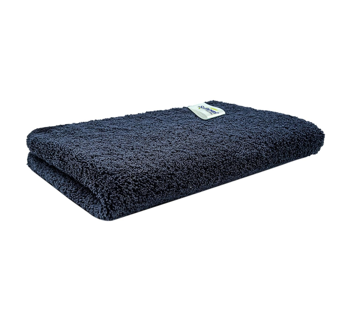 Softspun Microfiber Towels 380 Gsm | High Loop Gym & Sports For Men & Women Fast Drying Super Absorbent Lightweight (Black)