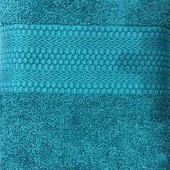 Stamio Cotton Bath Towel 600 Gsm | Two Ply Combed, Extra Soft & Absorbent Large Full Size Towels For Bathing, Home, Sports, Salon, Hotel Use (Turquoise Green)