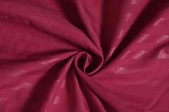 Stripe Glace Cotton 1 Double Bedsheet With 2 Pillow Cover - 91 X 90 Inches, Maroon | Fade Resistant & Durable Breathable & Wrinkle Free Bed Sheet