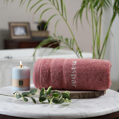 Maspar Amor Ultra Soft Bath Towel 800 Gsm (Dark Peach) - 1 Pcs