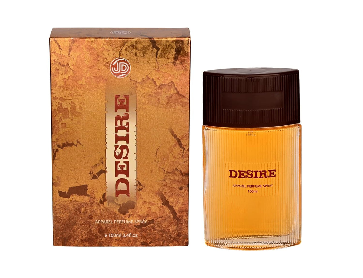 JD International Desire Apparel Unisex Perfume With Long Lasting Fragrance - 100ml, 3.4 Fl.oz. | Unisex Perfume