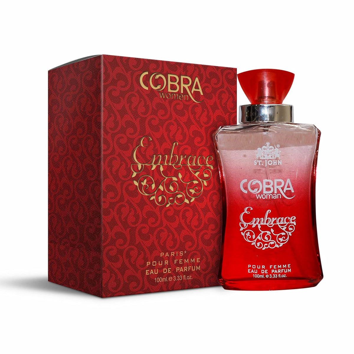 St. john Cobra Pour Femme Eau De Perfume 100ml 3.4 Fl.oz. | Perfect Gift For Wife | Long Lasting Fragrance