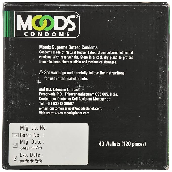 Moods Dotted Condoms (Pack of 120)