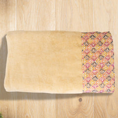 Rangoli Prima Dream 100% Cotton Lace Bath Towel 450 Gsm | Ultra Soft, Super Absorbent & Eco-Friendly Hanging Bath Towels (Beige) - Pack Of 1