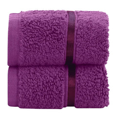 Spread Spain 100% Cotton Face Towel 600 Gsm | Roman Face Towel Super Absorbent Soft & Quick Dry Towels (Lilac) -Set Of 2