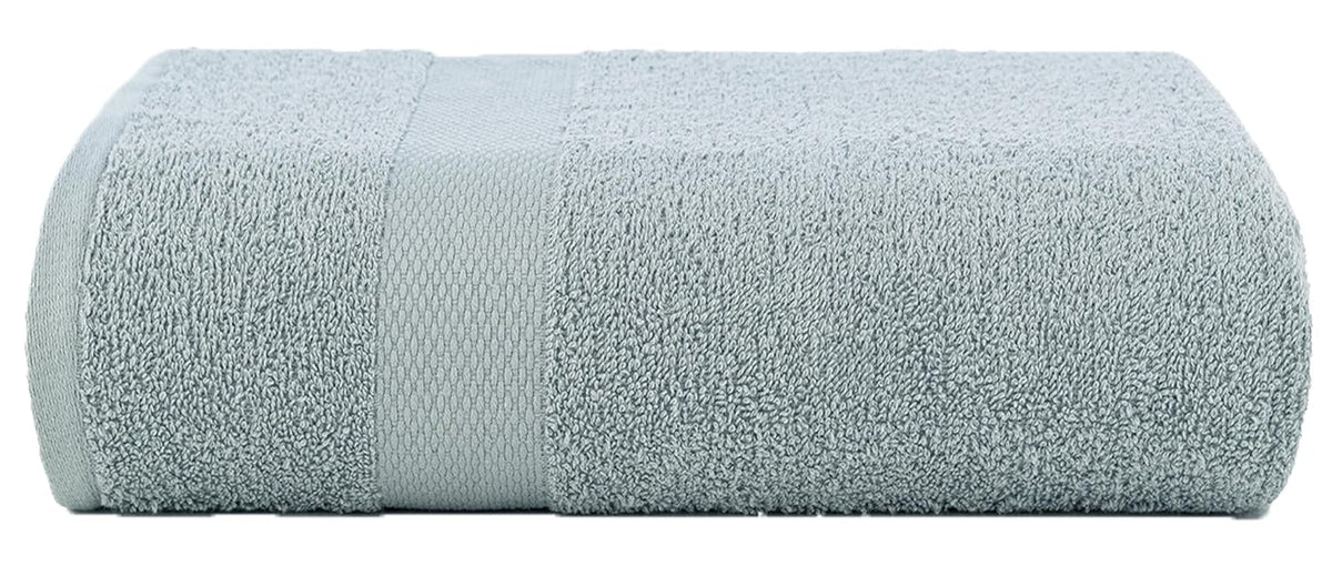 Casa Copenhagen Egyptian Cotton Waffle Large Size Bath Towel 500 Gsm (Grey)