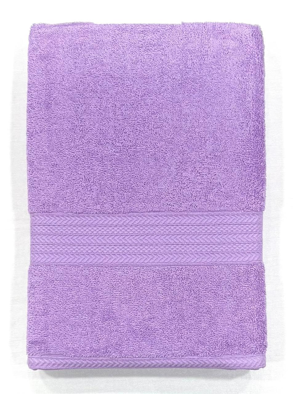 Bombay Dyeing Tulip Premium Cotton Large Size Bath Towel 500 Gsm (Purple)