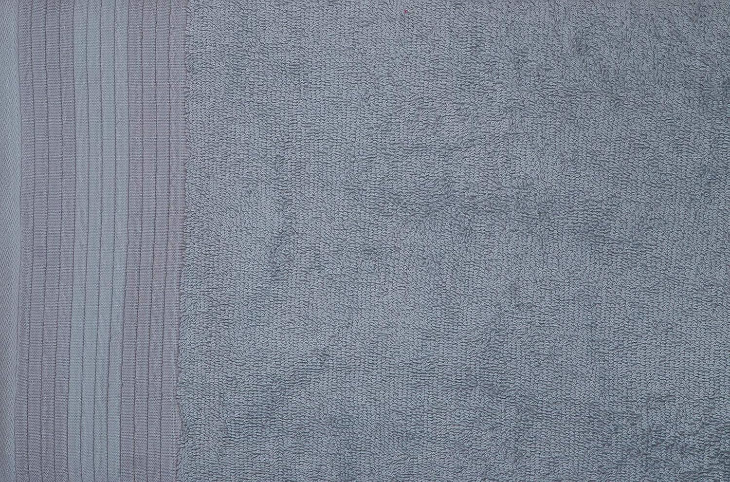 Casa Copenhagen Egyptian Cotton Pleates Face Towel 900 Gsm (Feather Grey)- 6 Pcs