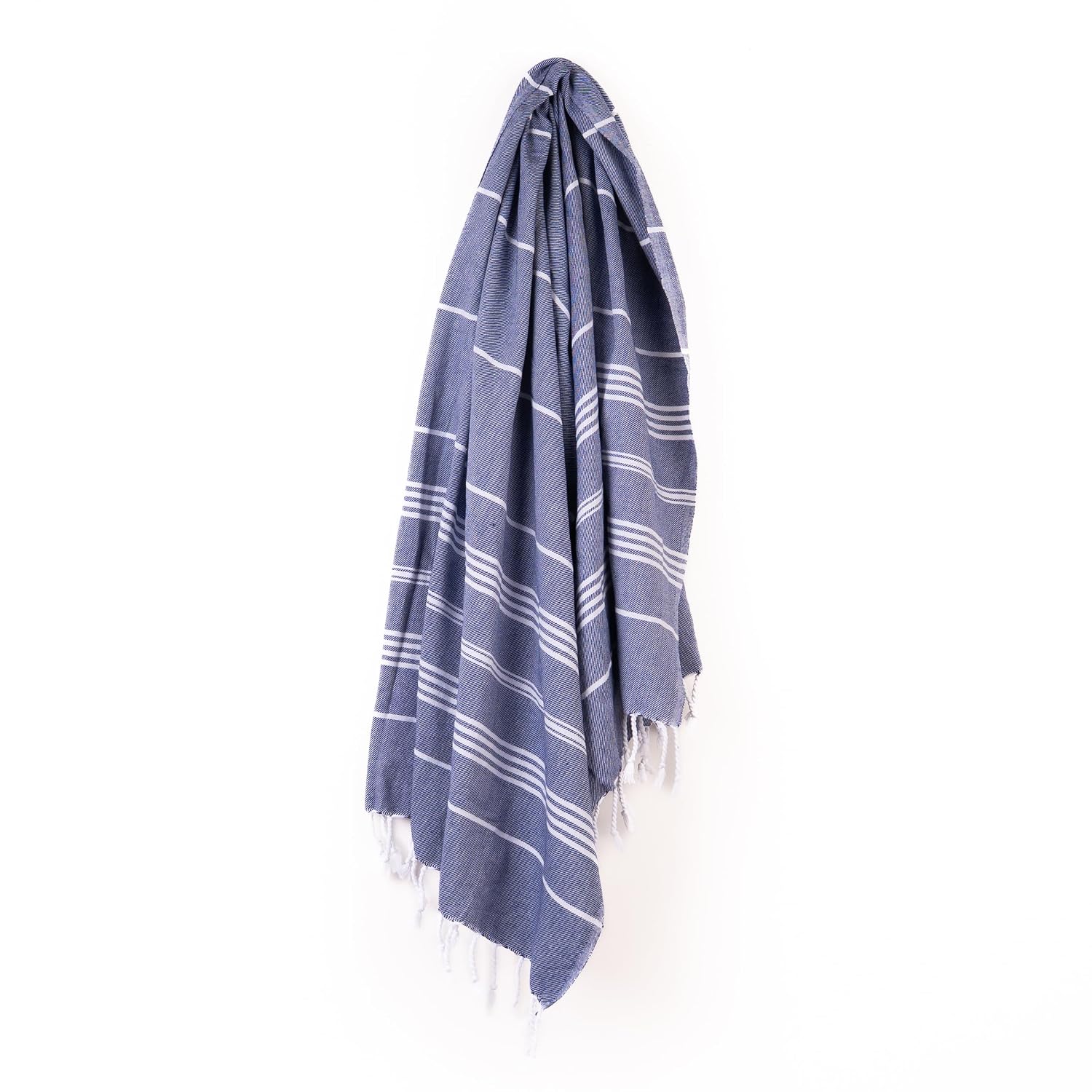 Haber Premium Basic Large Size 100% Cotton Towel 300 Gsm | Soft, Absorbent & Comfortable Quick Dry Bath Towels - Blue (1 Pcs)