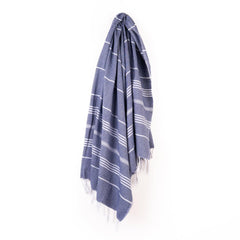 Haber Premium Basic Large Size 100% Cotton Towel 300 Gsm | Soft, Absorbent & Comfortable Quick Dry Bath Towels - Blue (1 Pcs)