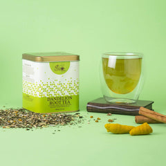 The Indian Chai Dandelion Root Tea For Detox - 100gm Tin, 3.5 Ounce | Improves Kidney Function & Digestive Health - Caffeine Free Super-Herb Loose Leaves