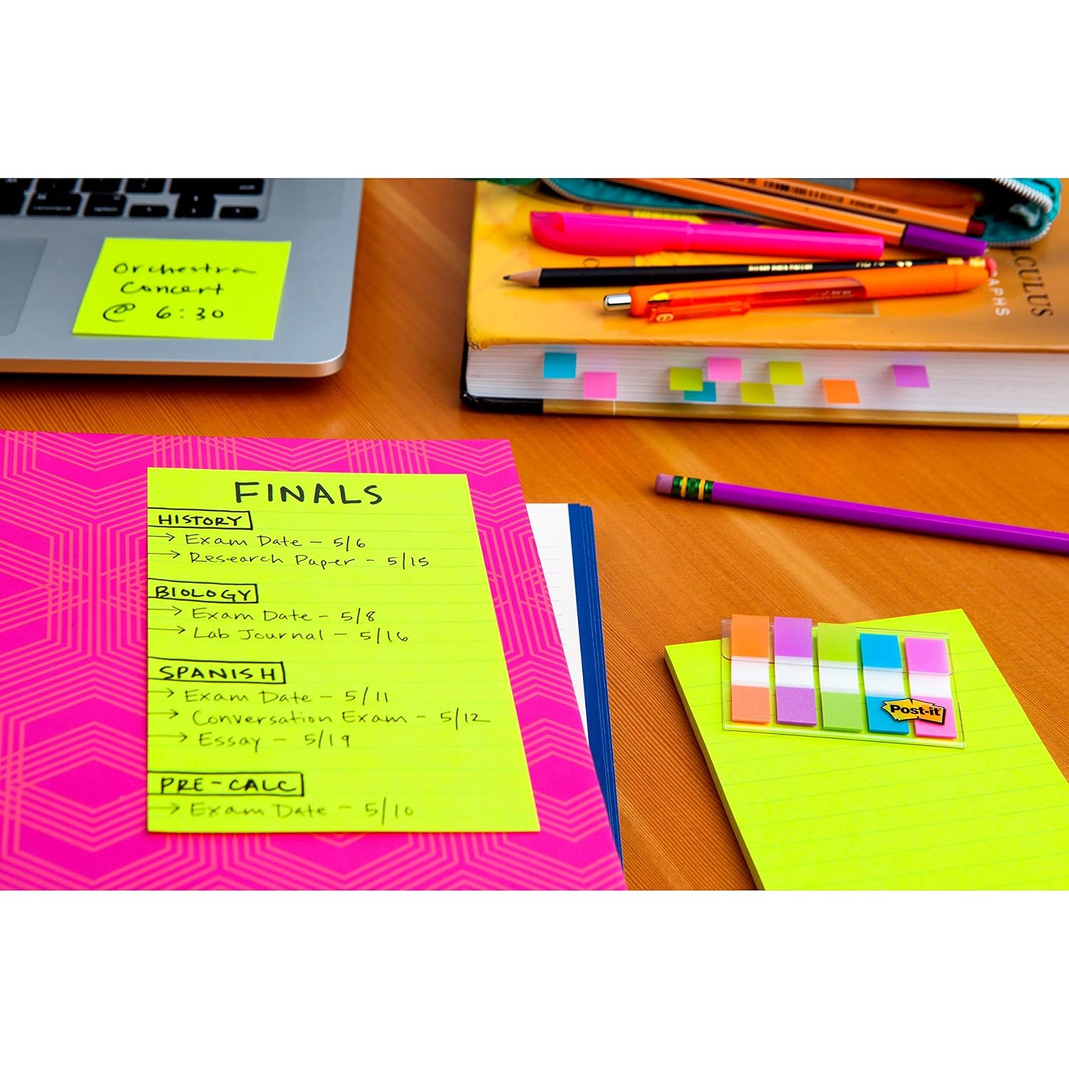 Super Sticky Notes, 4" X 6", Miami Collection, 4 Pads Per Pack, 45 Sheets Per Pad, Lined