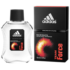 Adidas Team Force Eau De Toilette Spray 100ml 3.4 Fl.oz. Long Lasting | Masculine Fragrance | Developed With Athletes