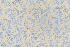 Cotton King Size Printed Bedsheet With 2 Pillow Covers - 108 X 108 Inches, Cream & Blue | Ideal For Home Use & Perfect For Gifting On Weddings, Housewarmings & Festivals