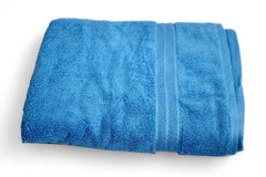 Bhapri Turkish 100% Cotton Luxury Bath Towels 500 Gsm | Lightweight Soft & Absorbent Quick Dry Plush Bathroom Towels (Blue)