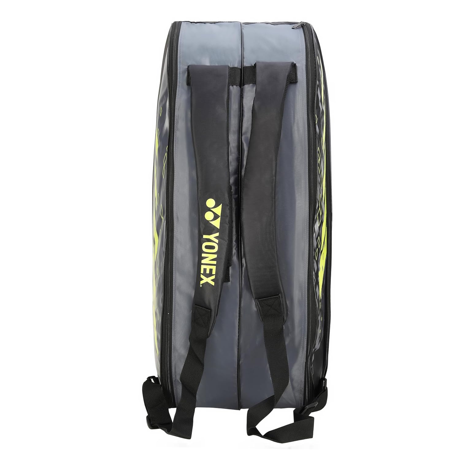 Yonex Badminton Racquet Bag 2326, Colour - Black Light Lime, Closure Type - Zipper, Material - Polyurethane