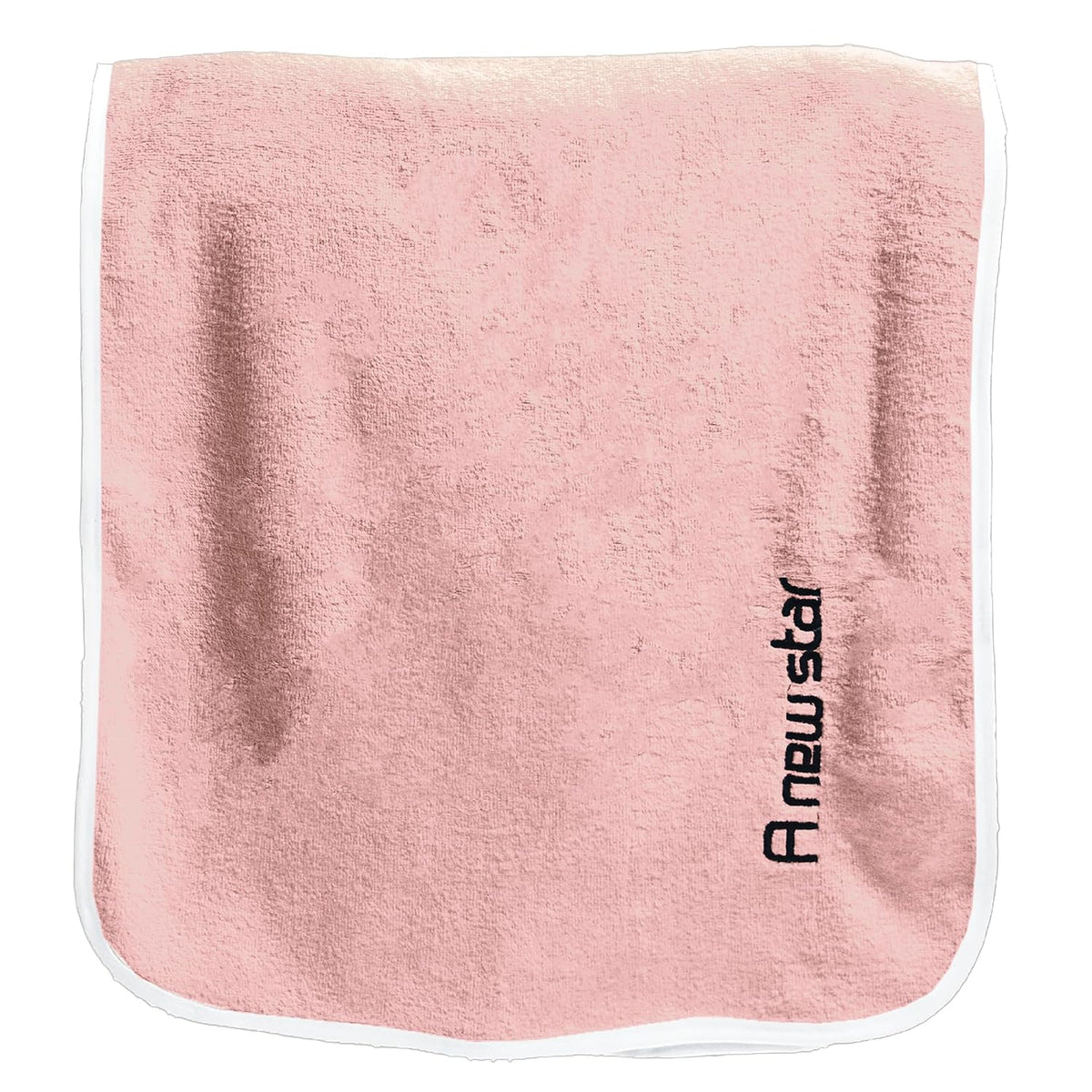 Housse Premium Soft Microfiber Embroidery Bath Towel 350 Gsm | Soft Absorbent Quick-Drying Sweat Towel (Peach)