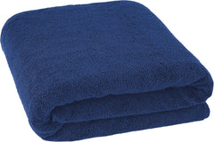 Tiqh 100% Organic Cotton Bath Towel 500 Gsm | Highly Absorbent & Quick Dry Extra Large Bath, Beach Towel Jumbo Bath Sheet Oversized Bath Towel (Navy)