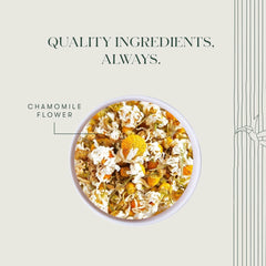 Luxmi Estates Chamomile Herbal Tea - 25gm, 0.8 Ounce | Stress Relief Bedtime Tea For Restful & Peaceful Sleep - USDA Organic Certified, Caffeine-Free Herbal Tea