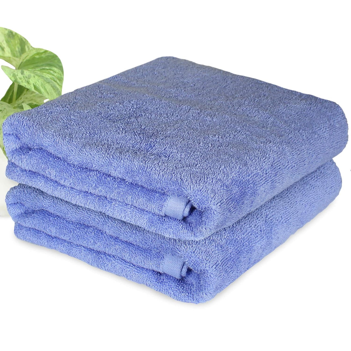 Heelium Bamboo Bath Towel | Lightweight & Quick Drying | Ultra Absorbent Towel 400 Gsm | Pack Of 2 - Iris