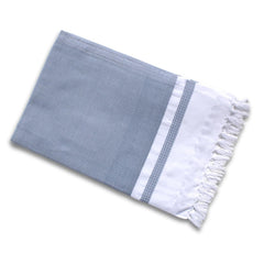 Pure Cotton Turkish Bath Towel 350 Gsm | Extra Soft Plush Light Weight Quick Dry Travel Thin Towels (Elephant Grey)