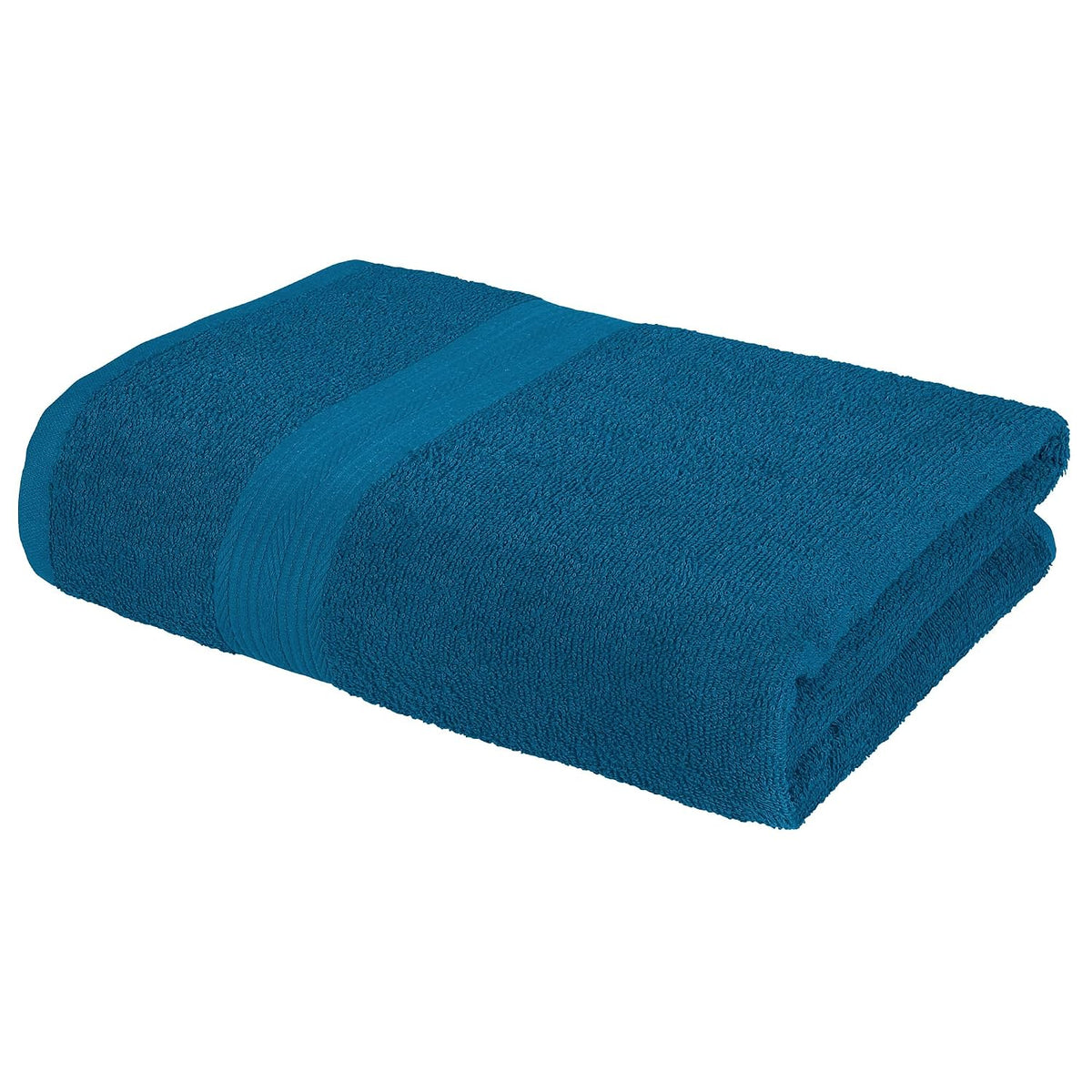 Bedspun Cotton Bath Towel 400 Gsm | Gym, Workout, Super Soft Absorbent, Lightweight, Ultra Absorbent, Quick-Drying Towel (Blue) - 1 Pcs