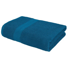 Bedspun Cotton Bath Towel 400 Gsm | Gym, Workout, Super Soft Absorbent, Lightweight, Ultra Absorbent, Quick-Drying Towel (Blue) - 1 Pcs