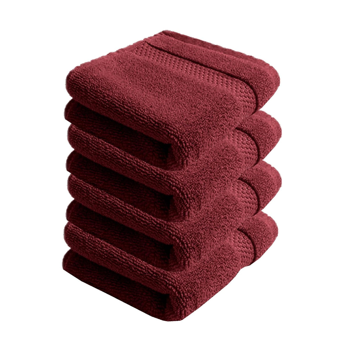 100% Cotton Hand Towels 600 Gsm | Super Soft, Absorbent, Quick Dry Hand Towel For Gym & Workout (Maroon, Pack Of 4)