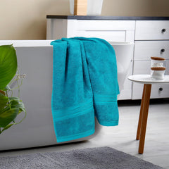 Mytrident Cotton Bath Towel 700 Gsm | For Men & Women Classic Towel 100% Cotton Bath Towel (Peacock Blue)