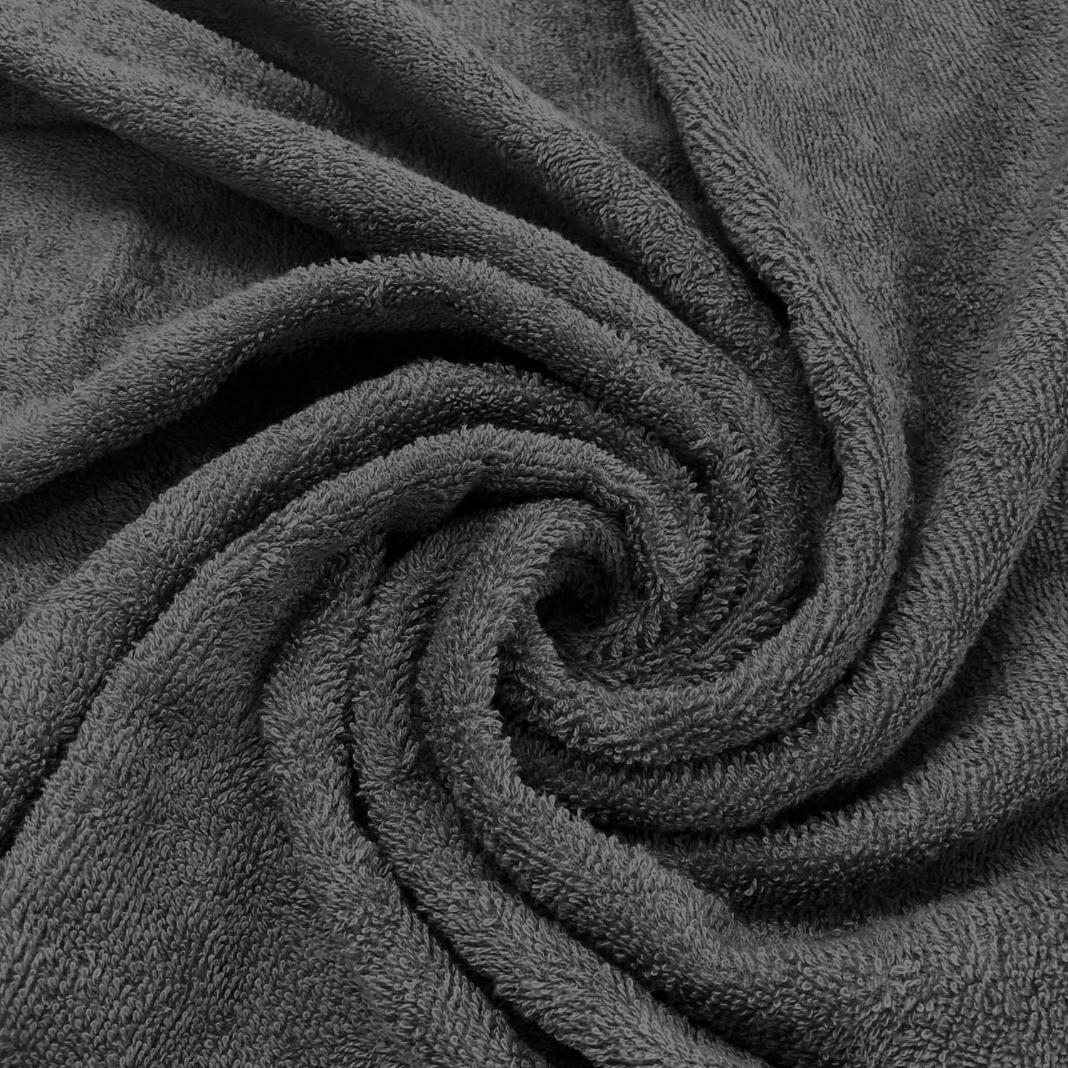 Welspun 100% Cotton Bath Towel 500 Gsm | Anti Bacterial Bright Colours High Absorbency Cotton Bath Towels (Dark Grey)