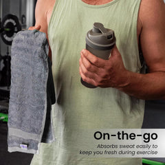 Mush Bamboo 100% Bamboo Hand Towels 1200 Gsm | Ultra Soft, Absorbent & Quick Dry Towel - Pack Of 6 (Grey)