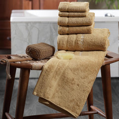 Maspar Amor Ultra Soft 2 Hand + 2 Bath & 2 Face Towel 1600 Gsm (Yellow) - 6 Pcs