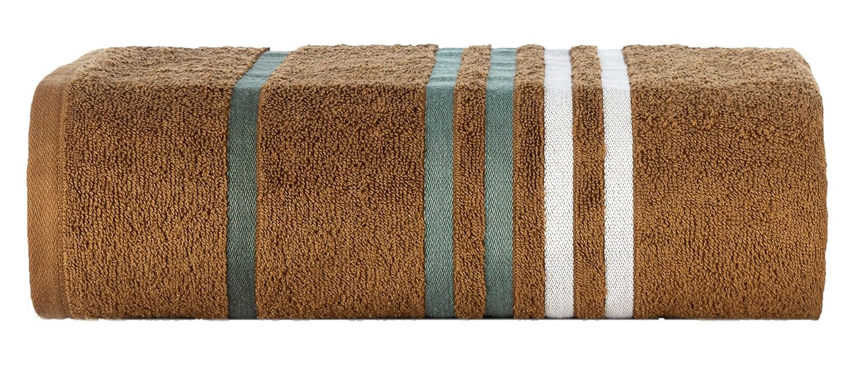 Casa Copenhagen Egyptian Cotton Exotic 1 Pcs Large Bath Towel 520 Gsm (Brown)