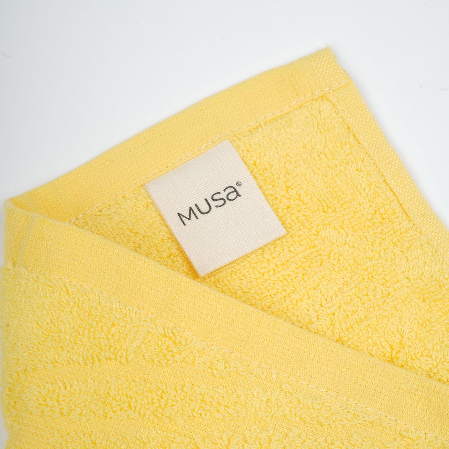 Musa Banana Hand Towels 400 Gsm | Terry Hand Towel For Wash Basin Kitchen Gym Towel For Men (Golden Sunshine) -Set Of 3
