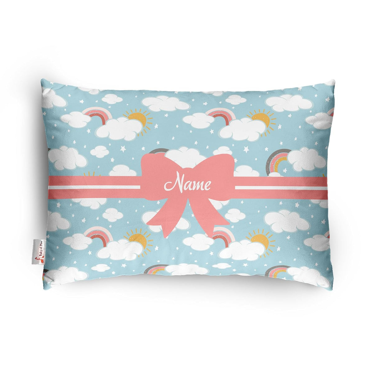 Personalized Pillow For Kids, Super Soft Cotton Kids Cushion - 12 X 18 Inches | Custom Name, For 5 Years Old Kids, Adorable Prints | For Head, Neck Support Baby Pillow - Pillow 12