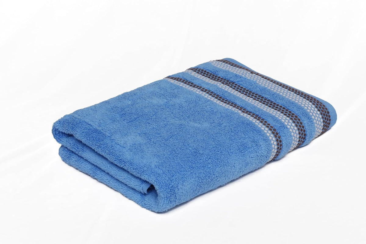 Liberty Towels Zero Twist Cotton Bath Towel 500 Gsm | Ultra Soft, Everyday Luxury Bath Towel (Blue)