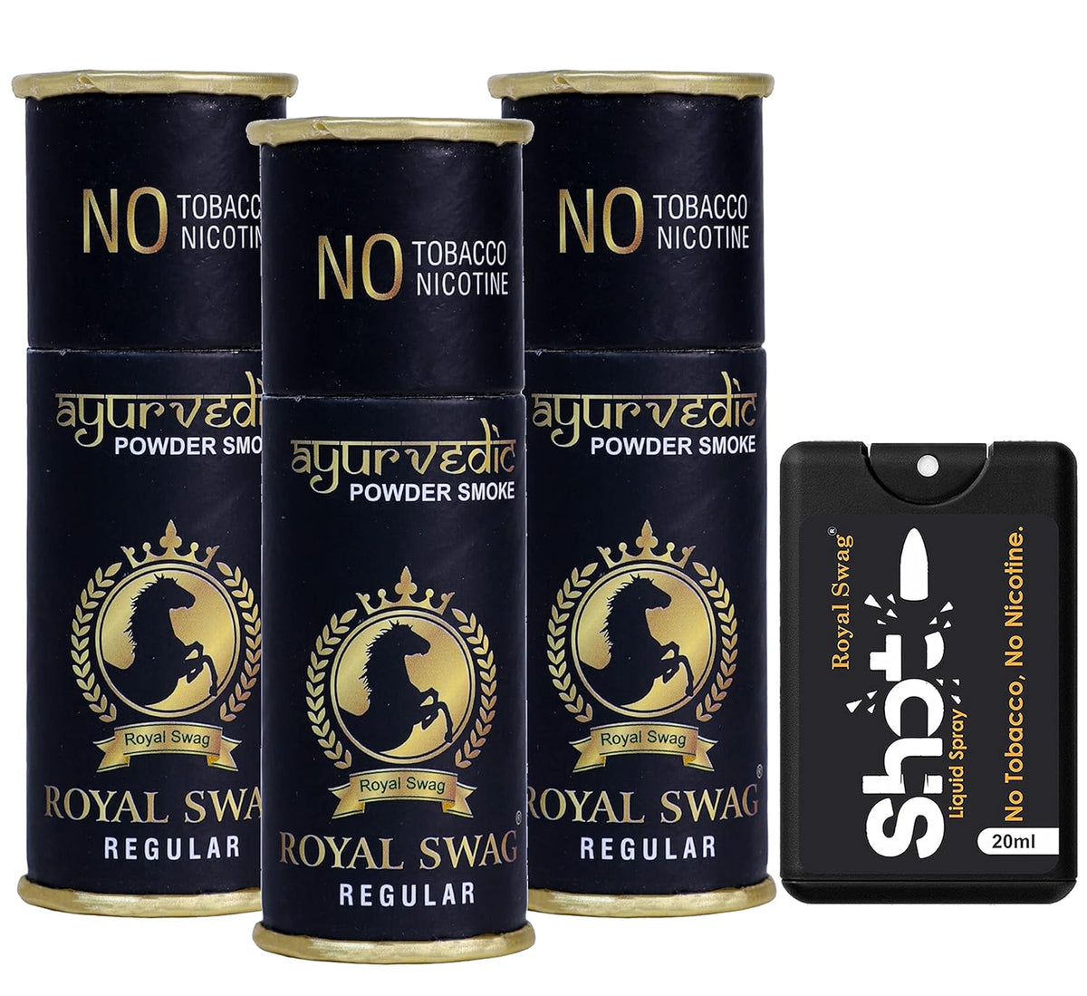 Royal Swag Ayurvedic & Herbal Cigarette Regular Flavour (15 Sticks) With 20ml Shot - Smoking Cessasion