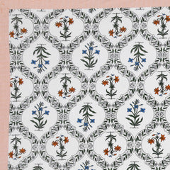 1 Queen Size Bedsheet For Double Bed With 2 Pillow Covers (90 X 108 Inches) White & Green | Beautiful Printed Designs - Breathable 100% Cotton Bedsheet Comfortable