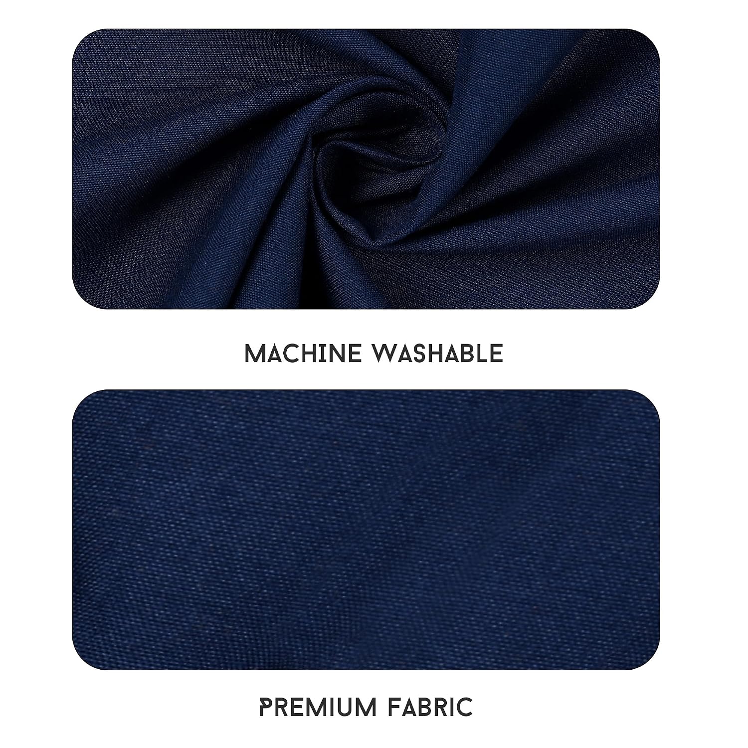 Queen Size Solid Plain Bedsheet Set Includes 2 Pillow Covers - 90 X 95 Inches, Navy Blue | Exceptional Softness & Breathability | Premium Microfiber Material