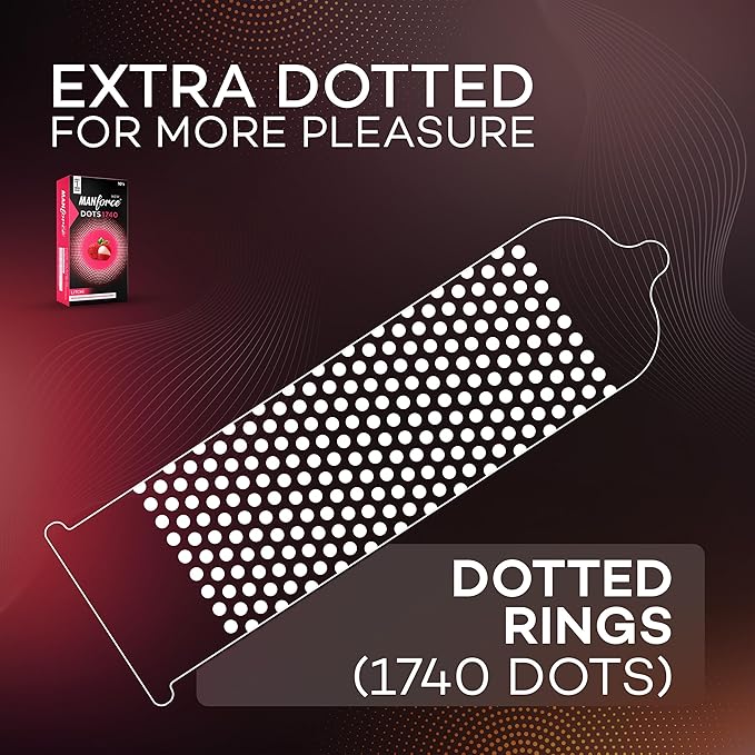 Manforce Combo Condoms For Men (Sunny Edition, Litchi, King Dot Extra Dotted) - Pack Of 30