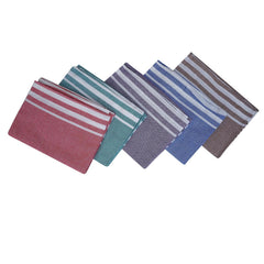 Comfort Weave Cotton Plain Bath Towels 250 Gsm Multicolor (Set Of 5)