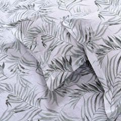 King Size For Double Bedsheet 2 Pillow Covers - 108 X 108 Inches, Forest Green & White | Soft & Durable For Everyday Use - All Season Comfort
