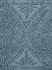 Homefresh Print Cotton Bath Towel 500 Gsm | Geometric Pattern Navy Blue & Grey (Shehnaz)