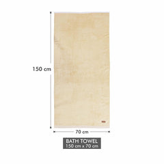 Spread Spain Bamboo Bath Towels 360 Gsm | Large Size Bamboo Bath Towel High Absorbent & Soft Bath Towel For Men & Women (Sand)