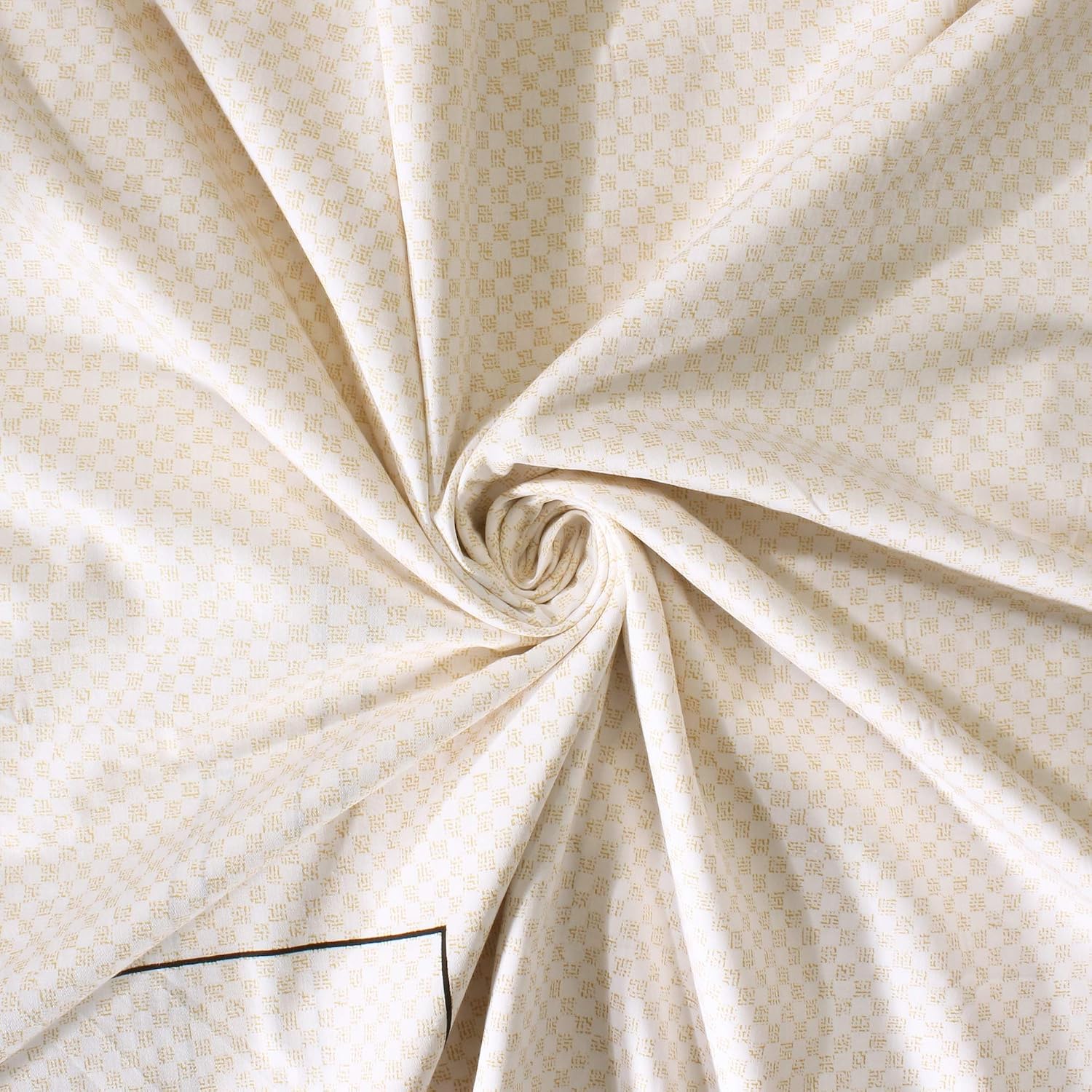 Bedsheet For King Size Bed With 2 Pillow Covers - 106 X 106 Inches, White & Brown | Soft & Durable For Everyday Use - All Season Comfort