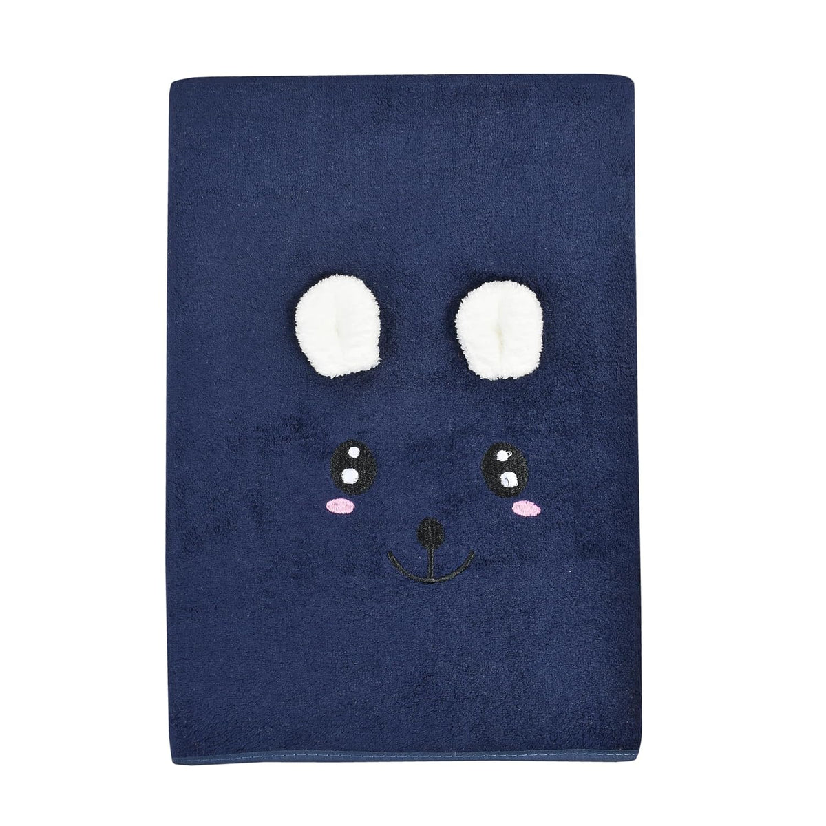 Hovent Microfiber Baby Bath Towel 400 Gsm | Large Size Super Absorbent Quality Baby Bath Towel (Navy Blue)