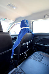 Roman Home Solid Large Luxury All Car Seats & All Office Chair Towel With Tie Knot & Elistick 450 Gsm - (Blue)