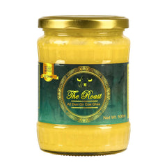 Pure A2 Desi Gir Cow Ghee By The Roast | Highly Nutritious & Healthy Desi Ghee Good For Bones Health | (500ml) 16.9 Ounce | Jar Pack