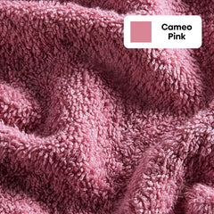 Haus & Kinder Harmony Combed Hand Towel 500 Gsm | Ultra Soft, Absorbent 100% Cotton Towels For Men & Women | Pink & Taupe (Pack Of 4)
